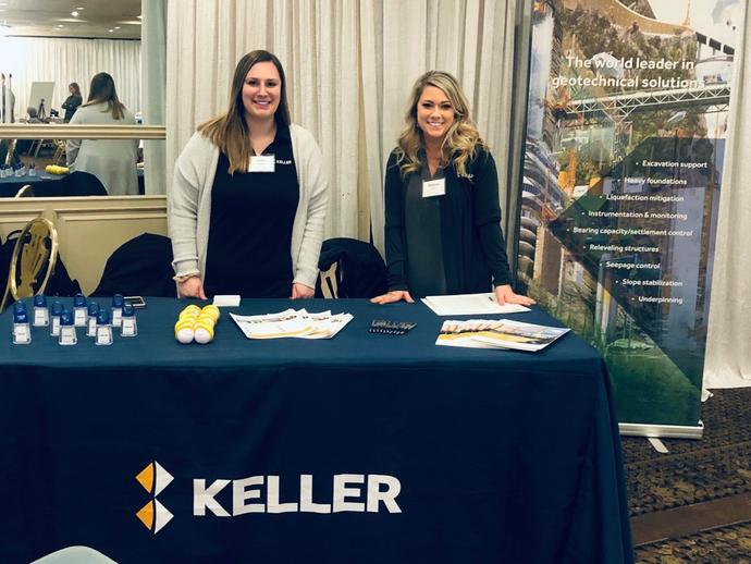 Keller employees at a recruitment fair